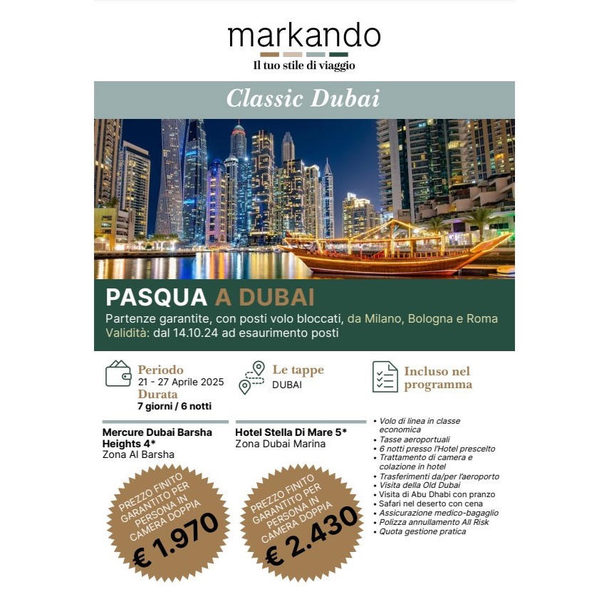 MARKANDO: PONTE 25 APRILE A DUBAI